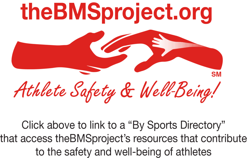 The BMS Project Guiding Hands Logo Athlete Third Pary Message
